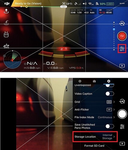 mavic pro 2 internal storage